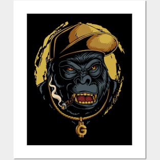 gorilla hip hop Posters and Art